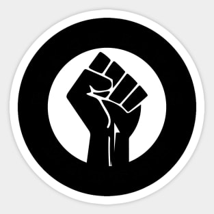 Black Lives Matter Fist and Circle No Wording Sticker